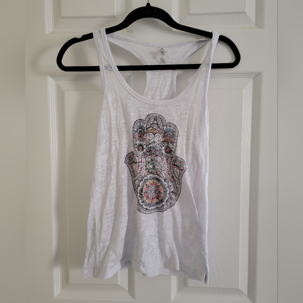 M Racerback Tank Top- Hamsa Hand